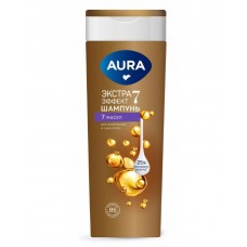 AURA Шампунь для волос 7 масел флакон/флиптоп 380мл КК/8